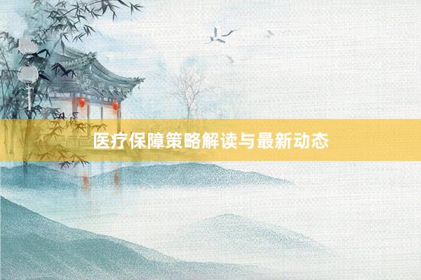 医疗保障策略解读与最新动态